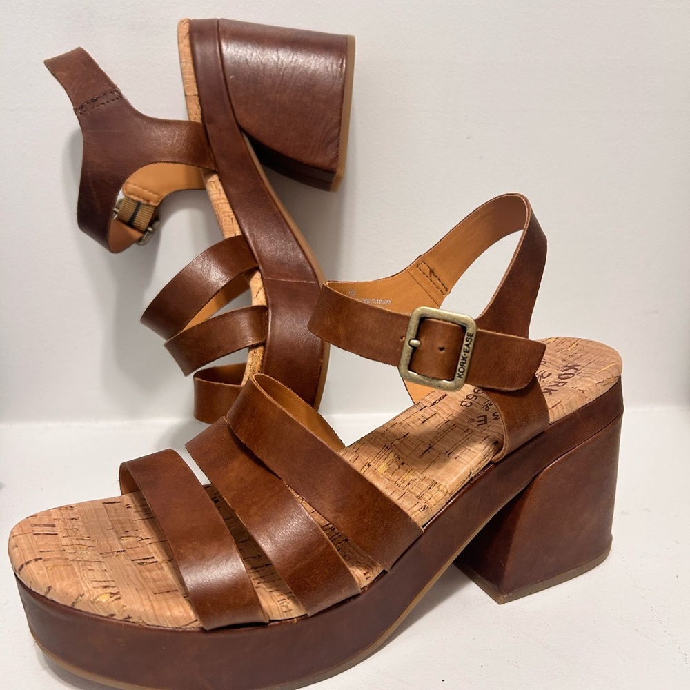 Cork Comfort Platform Sandals